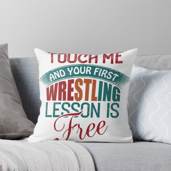 Item preview, touch me and your first Wrestling Lesson is free ,retro vintage designed and sold by metacollection.