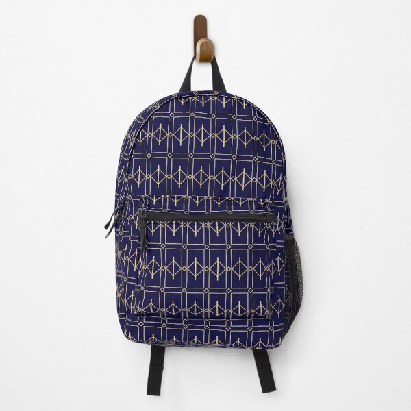 Item preview, Abstract Geometry - Seamless Gold and Blue Patterns designed and sold by Looming Lines.