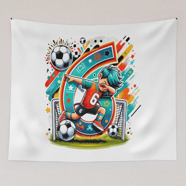 Item preview, 6 Year Old Boy Soccer Birthday Shirt Idea designed and sold by druckfun.