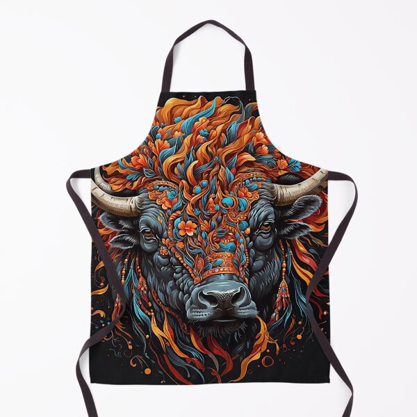 Item preview, "A featuring the commanding visage of a mighty buffalo." designed and sold by Best-Art-32.