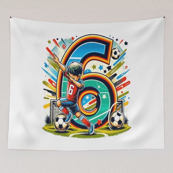 Item preview, 6 Year Old Boy Soccer Birthday Shirt Idea designed and sold by druckfun.