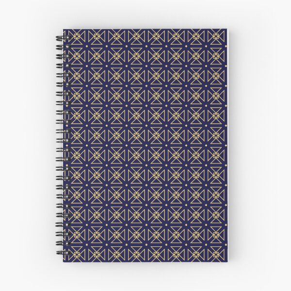 Item preview, Ethereal Patterns - Seamless Blue and Gold Geometric Art designed and sold by Looming Lines.