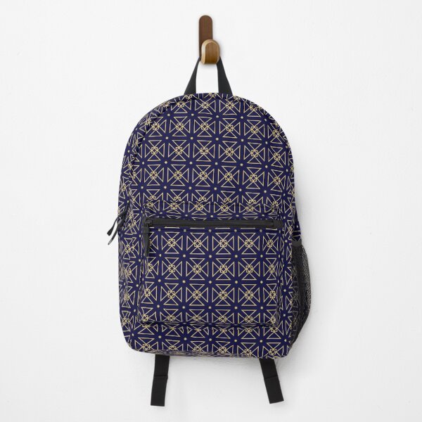 Item preview, Ethereal Patterns - Seamless Blue and Gold Geometric Art designed and sold by Looming Lines.
