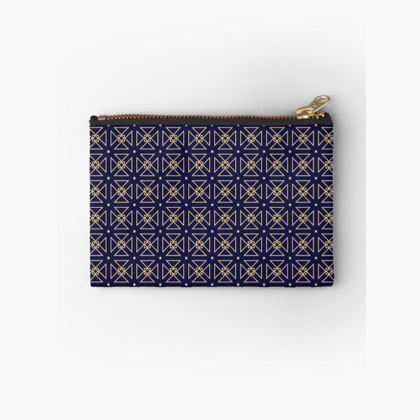 Item preview, Ethereal Patterns - Seamless Blue and Gold Geometric Art designed and sold by Looming Lines.