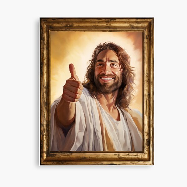 Artikel-Vorschau von Daumen hoch, lächelnder Jesus, designt und verkauft von Kevin Wellard.