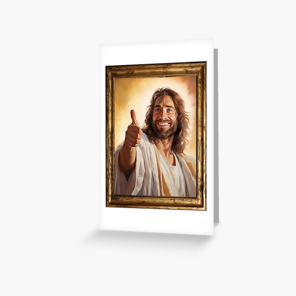 Item preview, Thumbs Up Smiling Jesus designed and sold by Kevin Wellard.