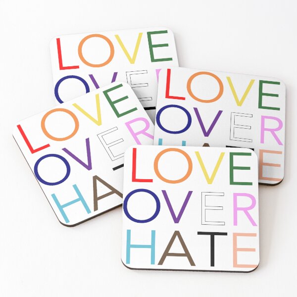 Item preview, Love Over Hate designed and sold by Reidar2020.
