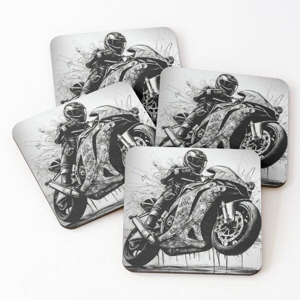 Item preview, Superbiker black and white b&w designed and sold by Lost Highway Horror..