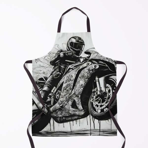 Item preview, Superbiker black and white b&w designed and sold by Lost Highway Horror..