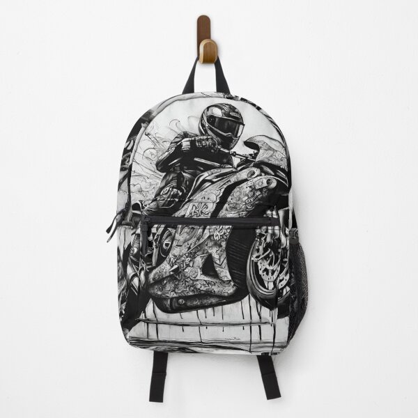 Item preview, Superbiker black and white b&w designed and sold by Lost Highway Horror..