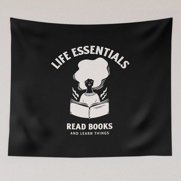 Item preview, Life Essentials, Read Books And Learn Things designed and sold by Kamran-Sharjeel.