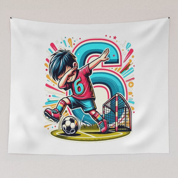 Item preview, 6 Year Old Boy Soccer Birthday Shirt Idea designed and sold by druckfun.