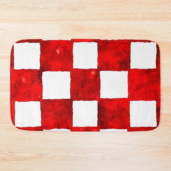 Item preview, Mottles Red and white Chequerboard designed and sold by SoshanaC.