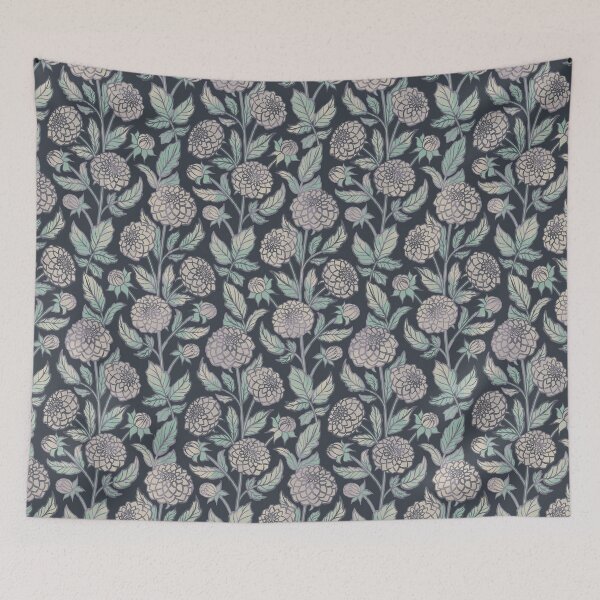 Item preview, Dahlias in Faded Lilac designed and sold by lurepeating.