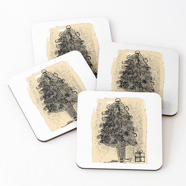 Item preview, Antic holiday Christmas tree  designed and sold by Tonyasartprints.