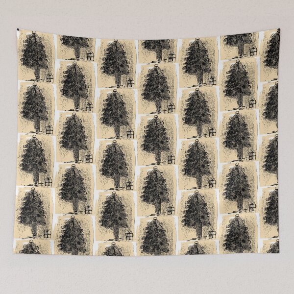 Item preview, Antic holiday Christmas tree  designed and sold by Tonyasartprints.