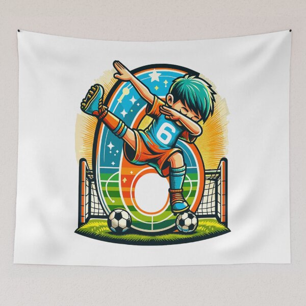 Item preview, 6 Year Old Boy Soccer Birthday Shirt Idea designed and sold by druckfun.