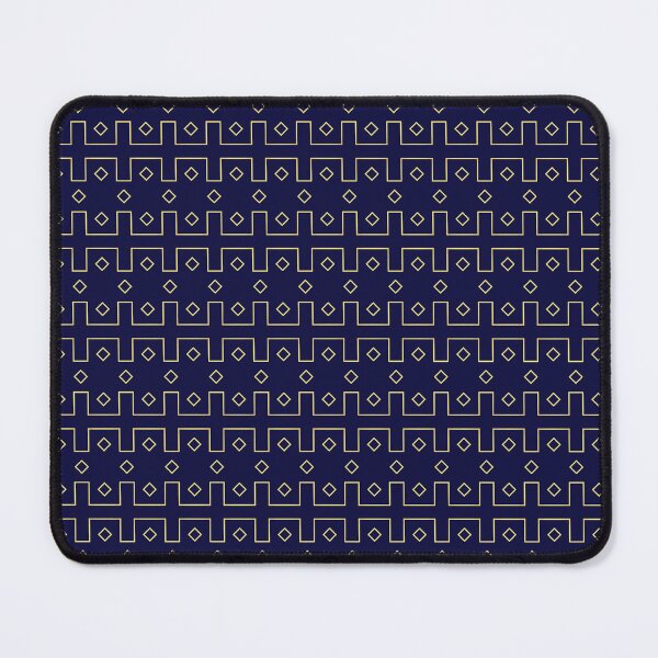 Item preview, Modern Geometry - Seamless Gold and Blue Patterns designed and sold by Looming Lines.