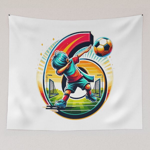 Item preview, 6 Year Old Boy Soccer Birthday Shirt Idea designed and sold by druckfun.