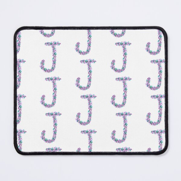 Item preview, Purple and Teal Watercolor Floral Monogram J designed and sold by serafineaandd.