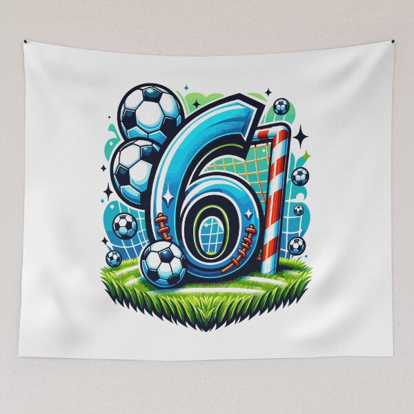 Item preview, 6 Year Old Boy Soccer Birthday Shirt Idea designed and sold by druckfun.