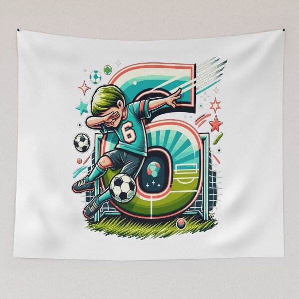 Item preview, 6 Year Old Boy Soccer Birthday Shirt Idea designed and sold by druckfun.