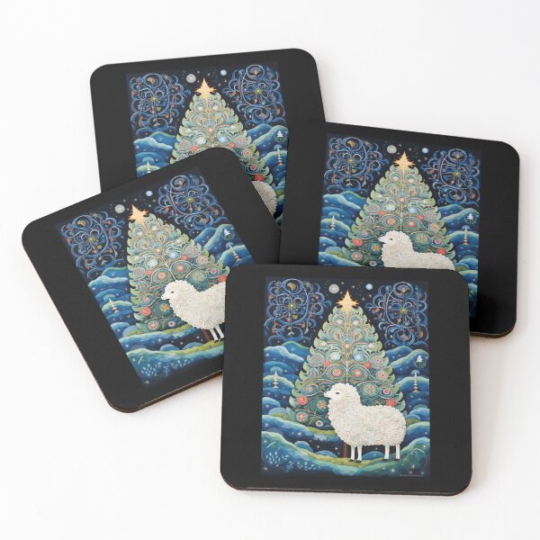 Item preview, Cute Sheep And Christmas Tree designed and sold by CamilleNorris.