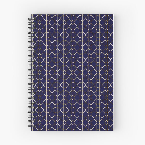 Item preview, Modern Shapes - Seamless Gold and Blue Geometric Patterns designed and sold by Looming Lines.