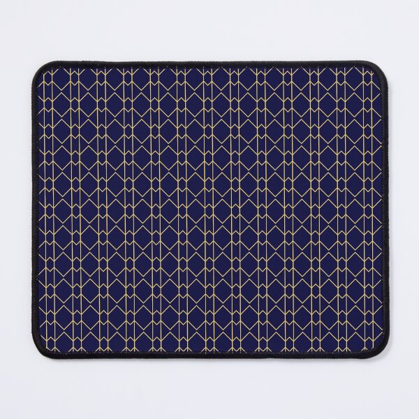 Item preview, Modern Shapes - Seamless Gold and Blue Geometric Patterns designed and sold by Looming Lines.