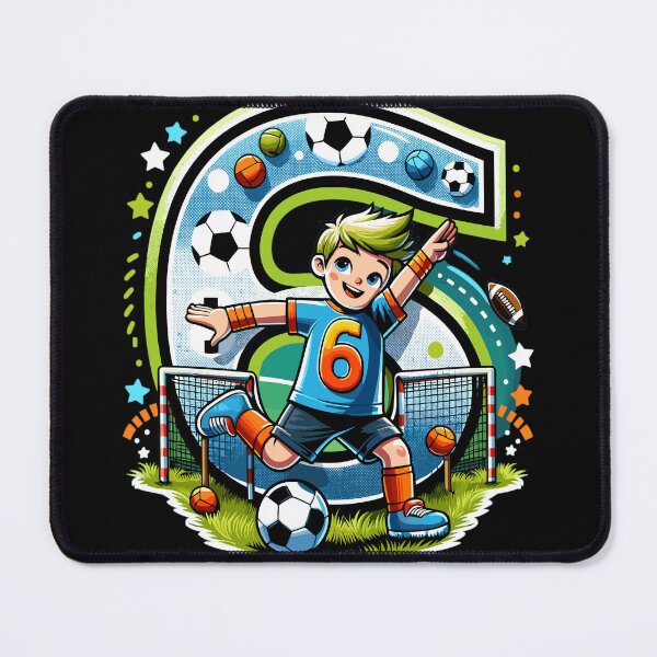 Item preview, 6 Year Old Boy Soccer Birthday Shirt Idea designed and sold by druckfun.