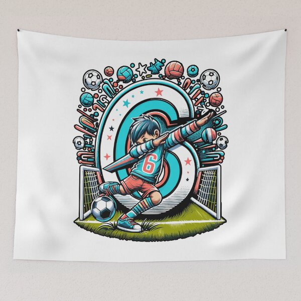 Item preview, 6 Year Old Boy Soccer Birthday Shirt Idea designed and sold by druckfun.