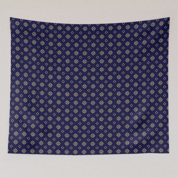 Item preview, Abstract Azure Dreams - Seamless Gold Geometric Shapes designed and sold by Looming Lines.