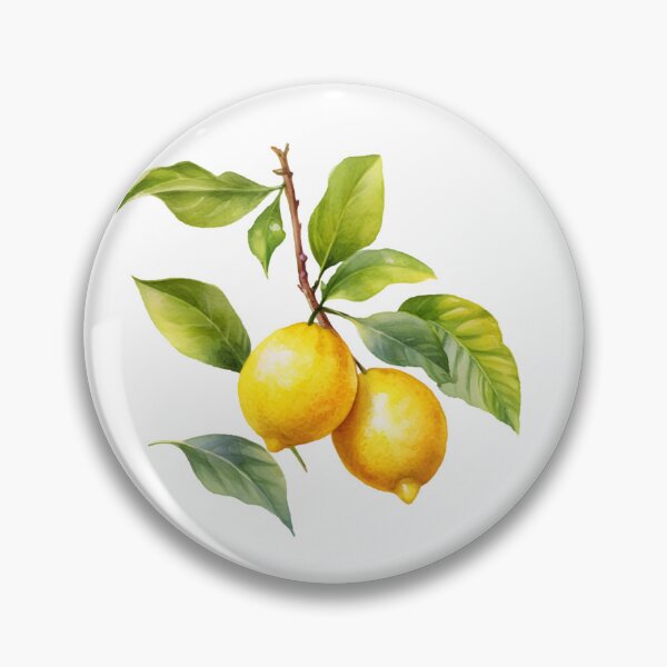 Item preview, Lemon branch watercolor art designed and sold by New-School-Wave.