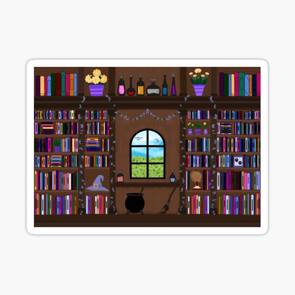 Item preview, Fantasy library  designed and sold by The Tsundoku Chronicles .