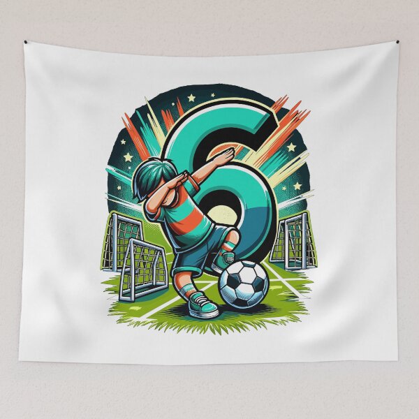 Item preview, 6 Year Old Boy Soccer Birthday Shirt Idea designed and sold by druckfun.