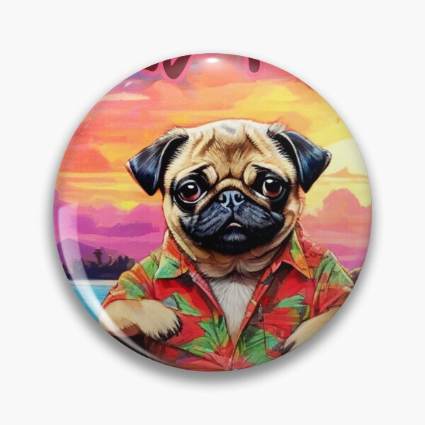 Item preview, TIKI PUG designed and sold by RedBluffTraders.