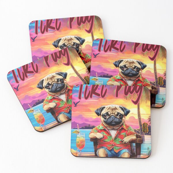Item preview, TIKI PUG designed and sold by RedBluffTraders.