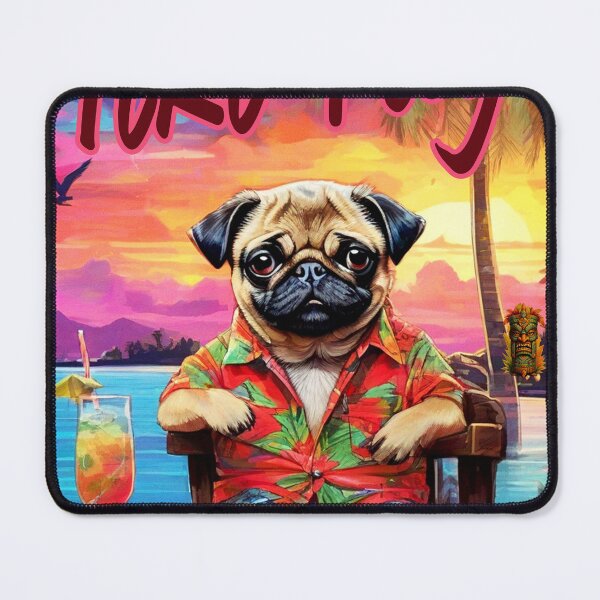 Item preview, TIKI PUG designed and sold by RedBluffTraders.