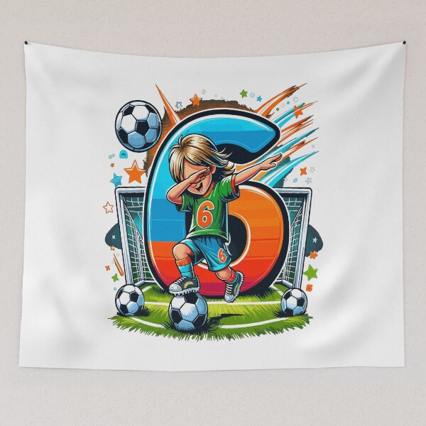Item preview, 6 Year Old Boy Soccer Birthday Shirt Idea designed and sold by druckfun.