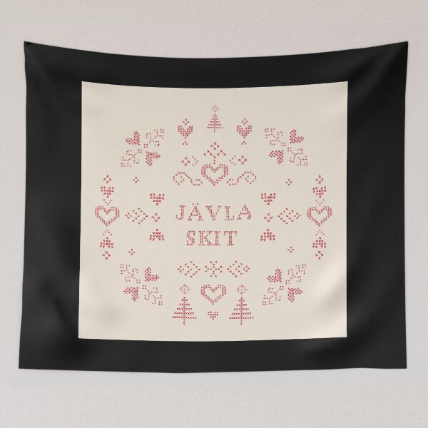 Item preview, jävla skit funny Swedish cross stitch designed and sold by Goddessart.