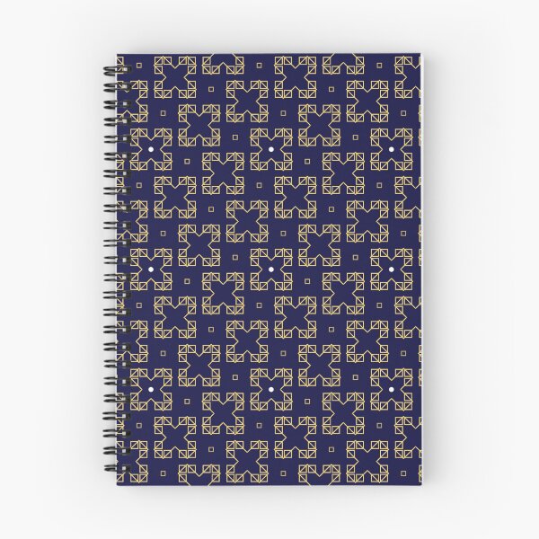 Item preview, Modern Geometry in Seamless Gold and Blue Patterns designed and sold by Looming Lines.
