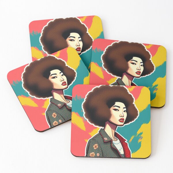 Artikelvorschau, Cooles asiatisches Mädchen mit Afro entworfen und verkauft von Roxburylane.