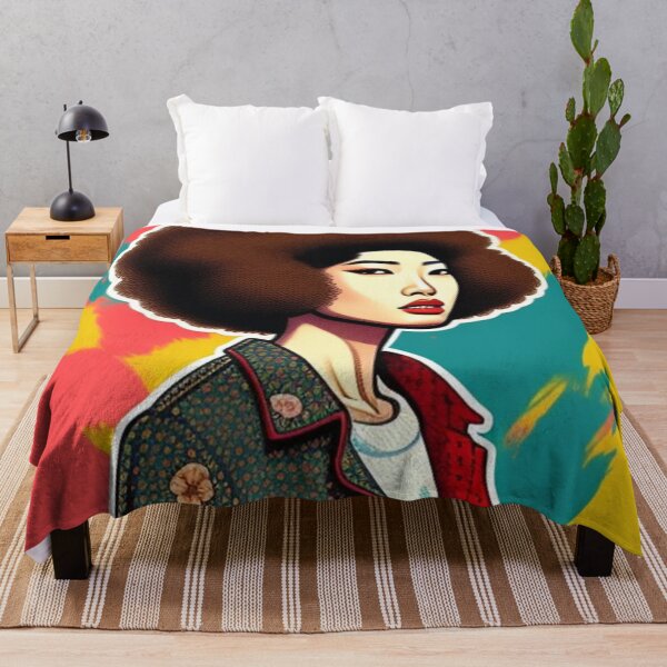 Artikelvorschau, Cooles asiatisches Mädchen mit Afro entworfen und verkauft von Roxburylane.