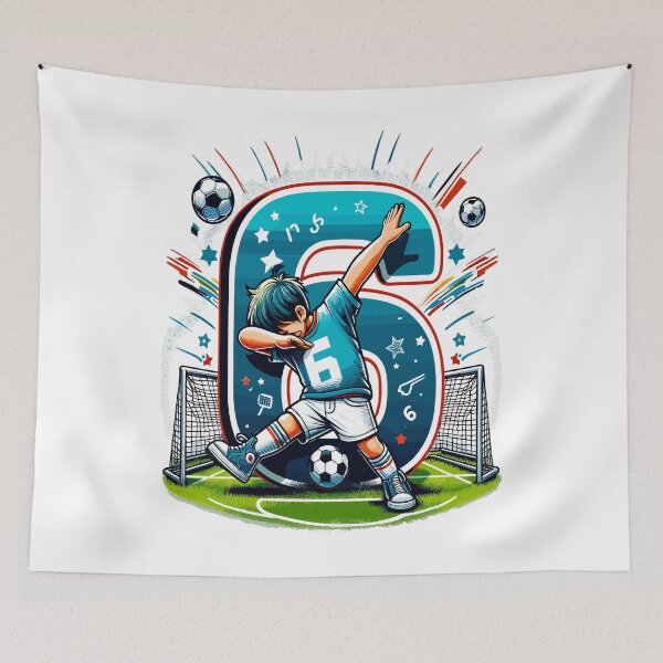 Item preview, 6 Year Old Boy Soccer Birthday Shirt Idea designed and sold by druckfun.