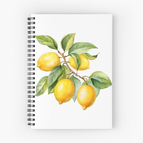 Item preview, Lemon branch watercolor art designed and sold by New-School-Wave.