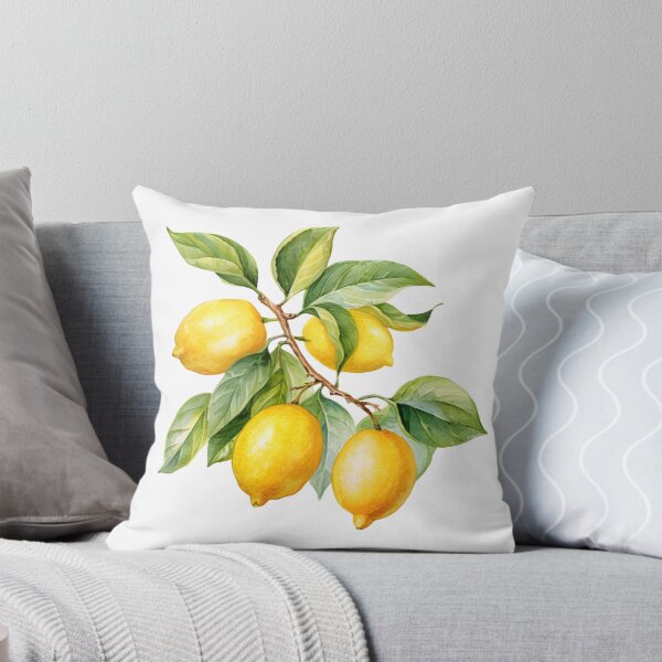 Item preview, Lemon branch watercolor art designed and sold by New-School-Wave.