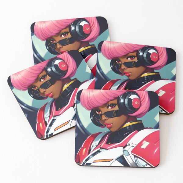 Item preview, Pink Valkyrie | Black Anime Girl designed and sold by blackanimemecca.
