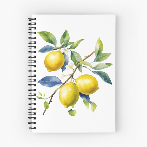 Item preview, Lemon branch watercolor art designed and sold by New-School-Wave.