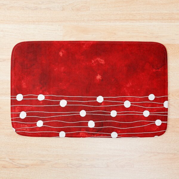 Item preview, Mottled Red with abstract string of lights designed and sold by SoshanaC.