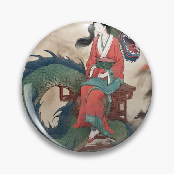 Item preview, Oriental girl and dragon designed and sold by Luhgoveiia.